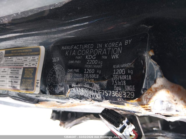 Продажа на аукционе авто 2025 Kia Sportage Ex, vin: KNDPVCDF7S7368329, номер лота: 12548307