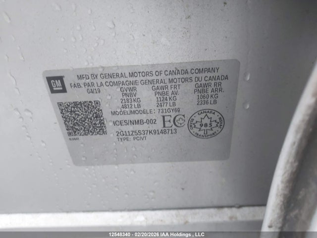 2G11Z5S37K9148713 Chevrolet IMPALA LT