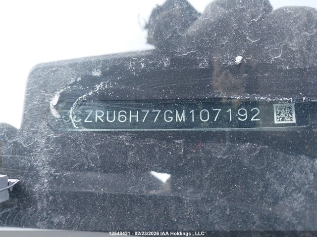3CZRU6H77GM107192 Honda Hr-v Exl