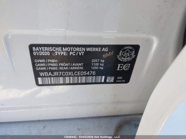WBAJR7C0XLCE05476 BMW 530 XI