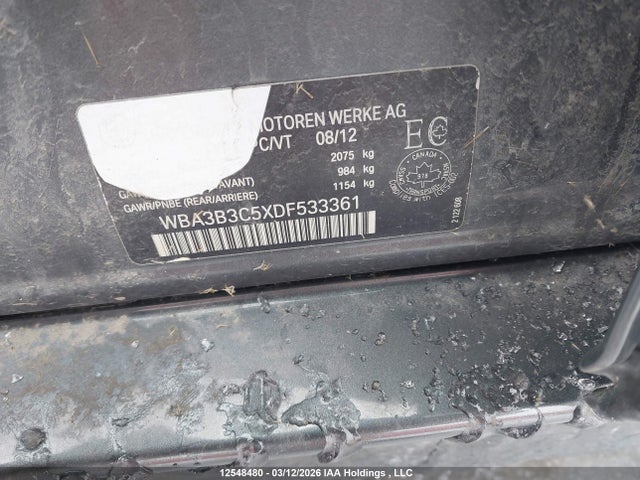 Aukcja sprzedaży 2013 Bmw 328 Xi, vin: WBA3B3C5XDF533361, numer aukcji: 12548480