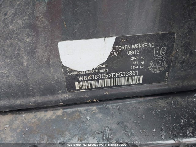 Aukcja sprzedaży 2013 Bmw 328 Xi, vin: WBA3B3C5XDF533361, numer aukcji: 12548480