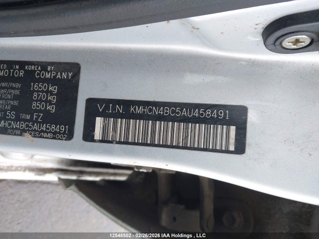 Aukcja sprzedaży 2010 Hyundai Accent Gls, vin: KMHCN4BC5AU458491, numer aukcji: 12548502