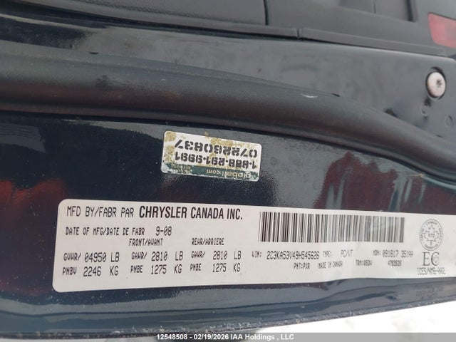 12548508 :رقم المزاد ، 2C3KA53V49H545626 vin ، 2009 Chrysler 300 Touring مزاد بيع