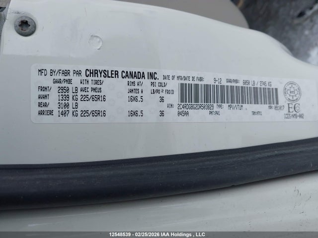 Продаж на аукціоні авто 2013 Dodge Grand Caravan, vin: 2C4RDGBG2DR503829, номер лоту: 12548539