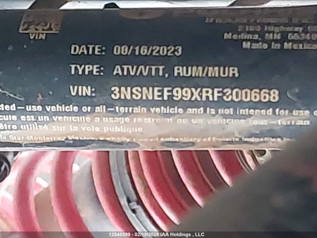 3NSNEF99XRF300668 Polaris Rzr Xp 1000 Ultimate