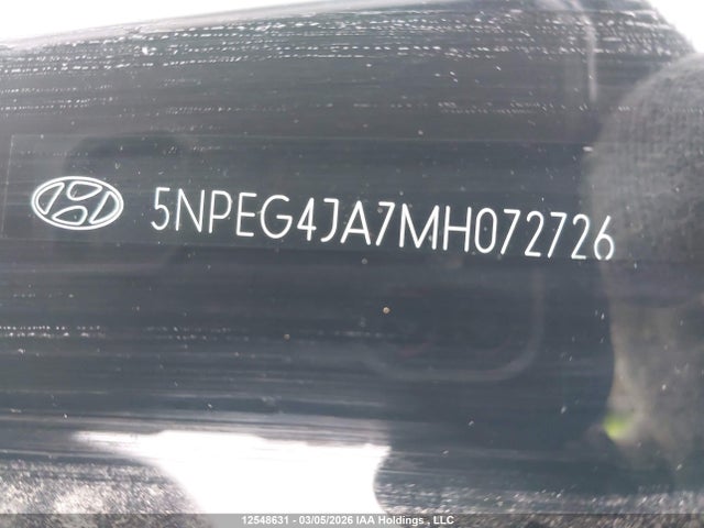 Продаж на аукціоні авто 2021 Hyundai Sonata Se, vin: 5NPEG4JA7MH072726, номер лоту: 12548631