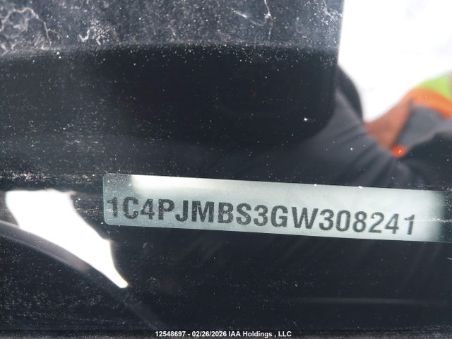 1C4PJMBS3GW308241 Jeep Cherokee Trailhawk