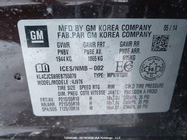 Buick Encore Leather 2014 KL4CJCSB9EB755079 Image 17