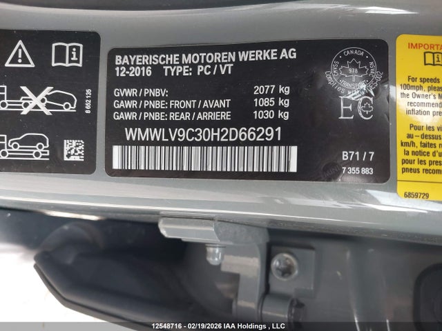 WMWLV9C30H2D66291 Mini Cooper Jcw Clubman