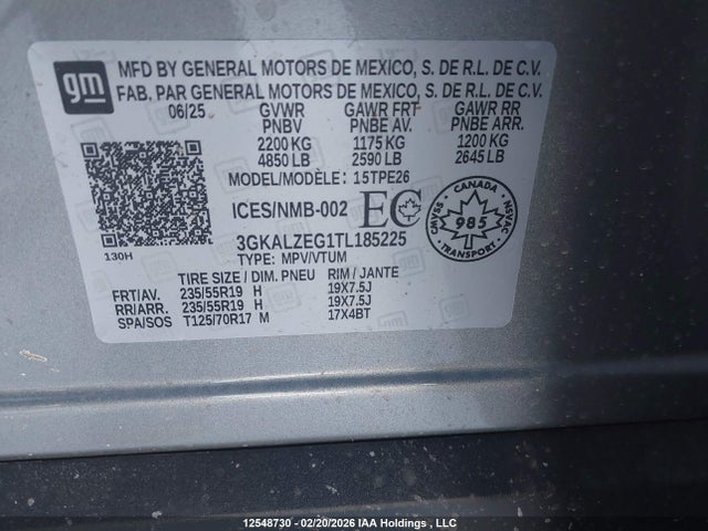 3GKALZEG1TL185225 GMC Terrain Denali
