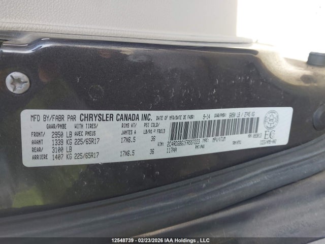 2C4RDGBG1FR557223 Dodge Grand Caravan Se