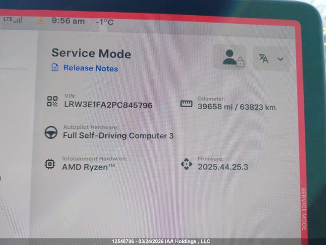 Продажа на аукционе авто 2023 Tesla Model 3 Rwd, vin: LRW3E1FA2PC845796, номер лота: 12548786