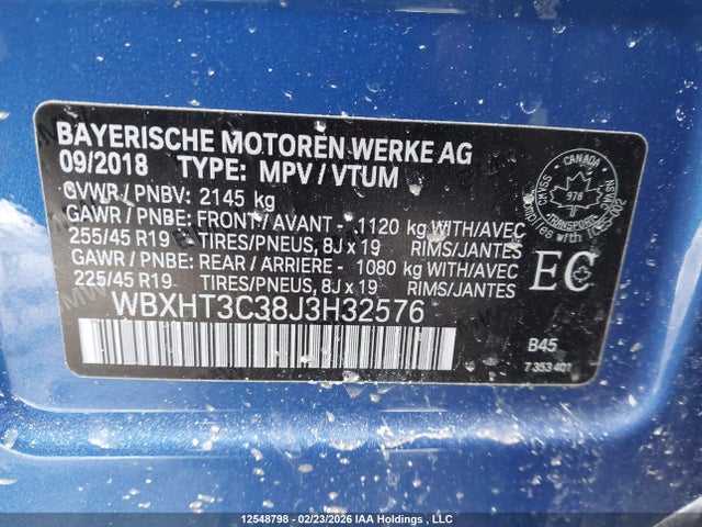 WBXHT3C38J3H32576 BMW X1 Xdrive28i