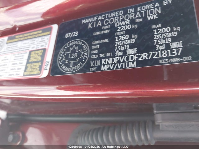 KNDPVCDF2R7218137 KIA Sportage Ex/ex Premium W/black Interior/ex Premium W/red Interior