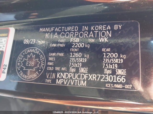 KNDPUCDFXR7230166 KIA Sportage Lx/x-line
