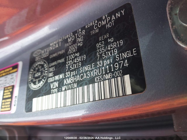 KM8HACA3XRU111974 Hyundai Kona