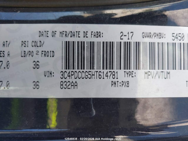 3C4PDCCG5HT614781 Dodge Journey Sxt/limited