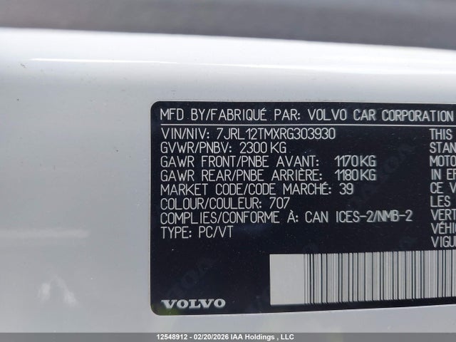 7JRL12TMXRG303930 Volvo S60 B5 Ultimate Dark Theme