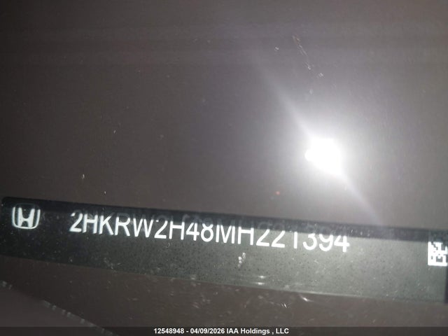 2HKRW2H48MH221394 Honda Cr-v Sport
