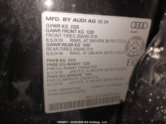 WA1DECF30R1111204 Audi Q3 45 Komfort