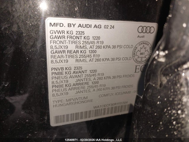 WA1DECF30R1111204 Audi Q3 45 Komfort