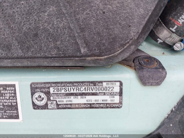 2BPSUYRC4RV000022 Skidoo Skidoo.