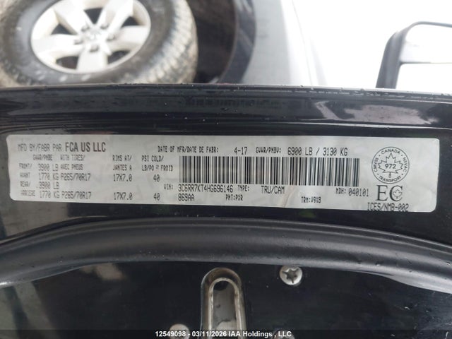 3C6RR7KT4HG696146 RAM 1500