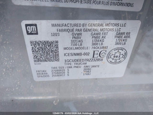 1GCUDEED7RZ232859 Chevrolet Silverado 1500 Rst