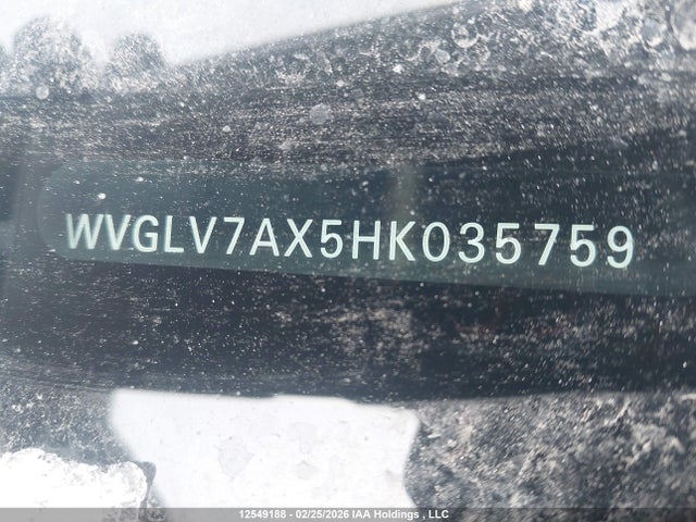 WVGLV7AX5HK035759 Volkswagen Tiguan Highline