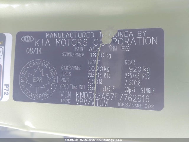 KNDJX3A57F7762916 KIA Soul !
