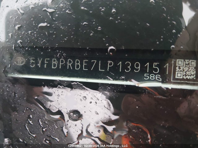 5YFBPRBE7LP139151 Toyota COROLLA LE