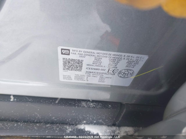 3GNAXUEG3PS127929 Chevrolet EQUINOX LT