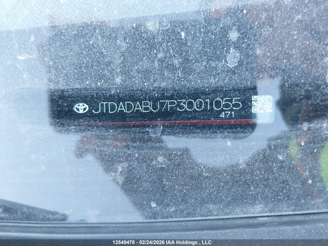 JTDADABU7P3001055 Toyota Prius Le/xle/limited