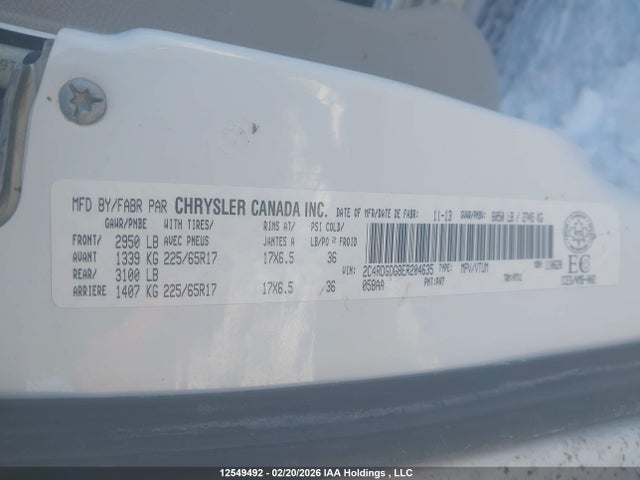 2C4RDGDG8ER204635 Dodge Grand Caravan Crew