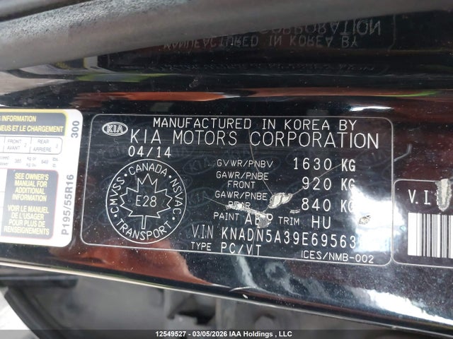 Aukcja sprzedaży 2014 Kia Rio Ex/lx/lx+/sx, vin: KNADN5A39E6956362, numer aukcji: 12549527