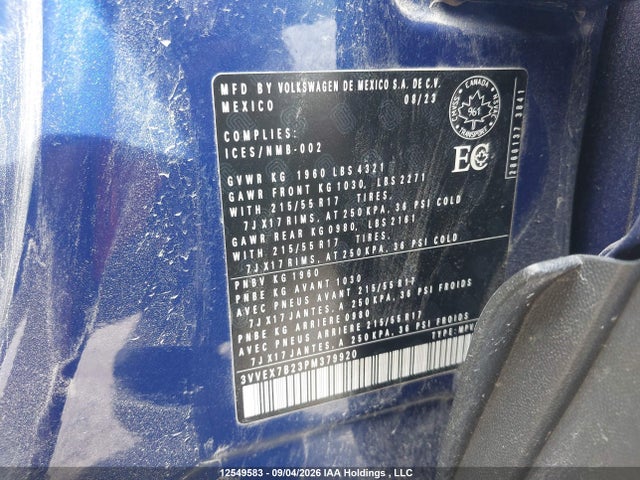 Volkswagen TAOS SE 2023 3VVEX7B23PM379920 Image 9