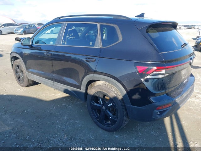 Продажа на аукционе авто 2025 Volkswagen Taos Se Black, vin: 3VV2C7B23SM043448, номер лота: 12549585
