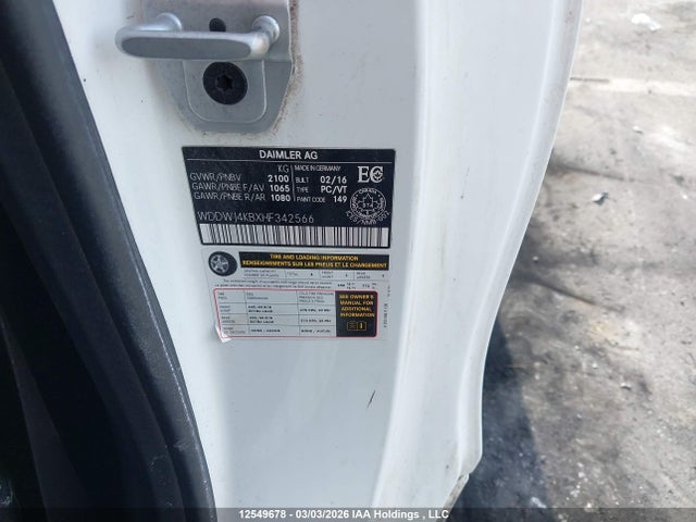 WDDWJ4KBXHF342566 Mercedes-Benz C 300 4matic