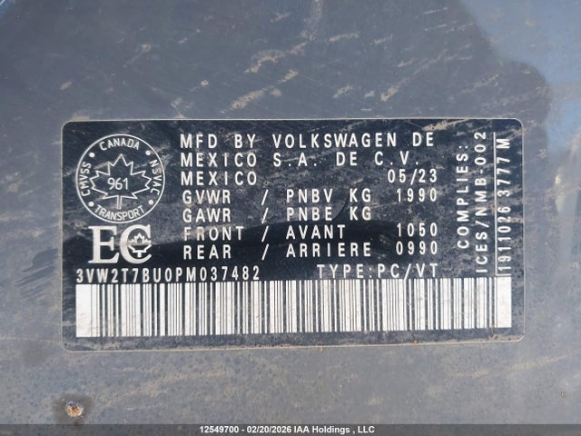 Volkswagen JETTA GLI 2023 3VW2T7BU0PM037482 Image 9