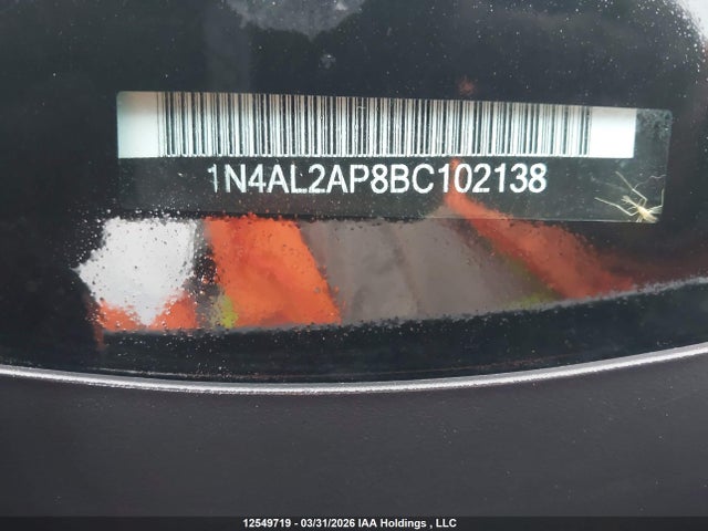 Продажа на аукционе авто 2011 Nissan Altima, vin: 1N4AL2AP8BC102138, номер лота: 12549719