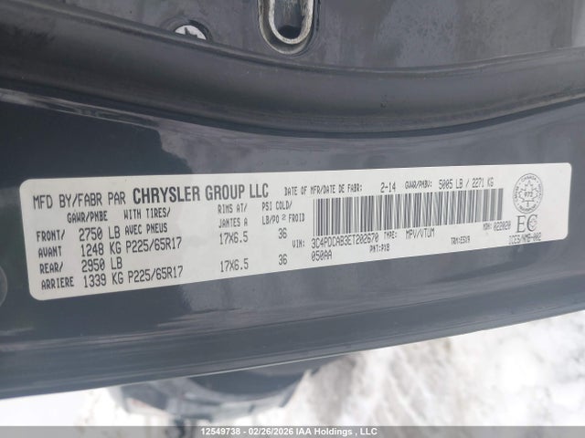 3C4PDCAB3ET202670 Dodge JOURNEY SE