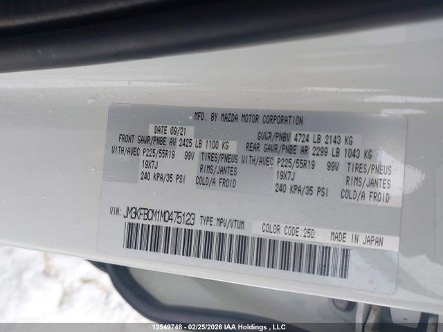 JM3KFBCM1M0475123 Mazda Cx-5 Gs/kuro Edition/signature