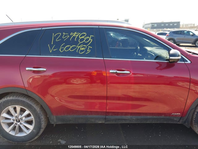 5XYPGDA33KG600485 KIA Sorento 2.4l Lx