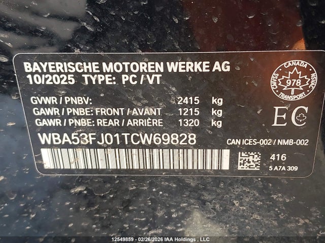 WBA53FJ01TCW69828 BMW 530 XI