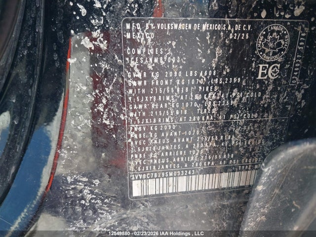 3VV8C7B29SM033243 Volkswagen TAOS S