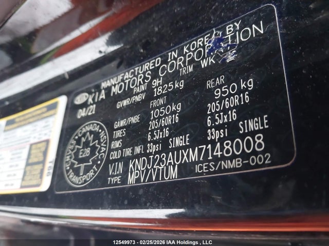 KNDJ23AUXM7148008 KIA SOUL LX