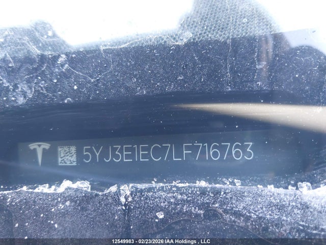 Tesla MODEL 3 2020 5YJ3E1EC7LF716763 Image 18