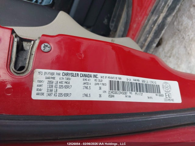 2C4RDGBG1ER456987 Dodge Grand Caravan Se/sxt