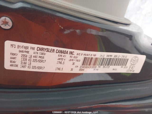 Продажа на аукционе авто 2014 Dodge Grand Caravan Se/sxt, vin: 2C4RDGBG4ER189599, номер лота: 12550051